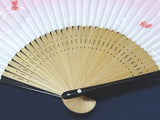 Traditional handcrafted Kyoto Ladies' Sensu - #224 Goldfish - Pink