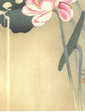 Ohara  Koson - Hasu ni suzume (Lotus and sparrow) - Free Shipping