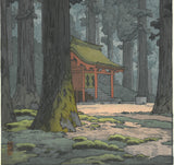 Yoshida Toshi - #014102  Kami no mori (The forest of God)  (Sacred Grove) - Free Shipping         Only one sheet left!!