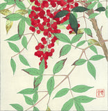 Kawarazaki Shodo - F090  Nanten (Nandina) - Free Shipping