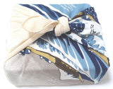 Sumidagawa - Katsushika Hokusai -The Great Wave off Kanagawa (波裏に富士)  - Furoshiki 48 x 48 cm