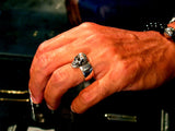 Saito - Skull Silver Ring w/ Bonji (Silver 925)　