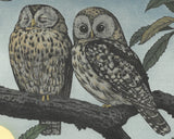 Yoshida Toshi - #017001 Fukuro (Two Owls) - Free Shipping