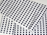 10 Units of Mameshibori - (Navy dot) Japanese Tradition Cotton Towel (Tenugui) 33 x 86 cm  (The dyed Tenugui)