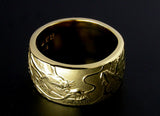 Saito - Rise Dragon W/Bonji Gold Ring (18Kt Gold)  (55.50 mm to 59.70 mm inner circumference)　
