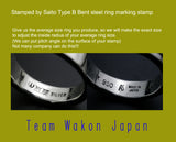 Saito - Type-B Custom Made Steel Bent Ring Jewelry Stamp
