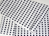 30 Units of Mameshibori - (Navy dot) Japanese Tradition Cotton Towel (Tenugui) 33 x 86 cm  (The dyed Tenugui)