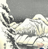 Utagawa Hiroshige - No.16 - 15th Station Kanbara 蒲原　夜之雪 - The 53 Stations of the Tōkaidō (Hoeido-Edition) - Free Shipping