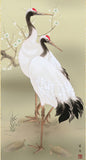 Sankoh Kakejiku - 37C1-001 - Sho Chiku Bai Tsuru Kame (Pair of Cranes & Pine, Bamboo, and Plum) - Free Shipping