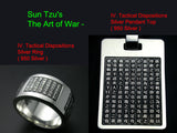 Saito - Sun Tzu's The Art of War - IV.Tactical Dispositions Silver Pendant Top