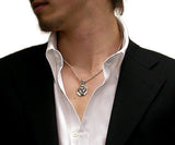 Saito - Octagon Shape Mitsudomoe Silver Pendant Top(Silver 950)