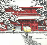 Kawase Hasui - #HKS-10   Yuki no Zojoji (Zojoji Temple in Snow) - Free Shipping