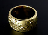 Saito - Rise Dragon W/Bonji Gold Ring (18Kt Gold)  (59.80 mm to 68.00 mm inner circumference)