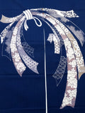 Kyoto Noren (Doorway curtain) 85 cm X 150 cm - Noshime  - Navy - Free Shipping