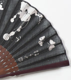 Traditional handcrafted Kyoto Sensu - Ito Jakuchu - Black
