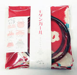 Modern Girl - Ume (Plum) Red - Furoshiki with two rings  70 x 70 cm