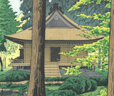 Asano Takeji - #TA16  Sanzen In Natsu (Early summer in Sanzen - In temple, Kyoto) 浅野竹二木版画 三千院夏 TA16 - Free Shipping