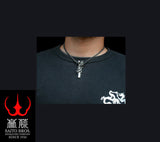 Saito - Rise Dragon & Fudo Myo-o's Sword Silver 925 Pendant Top