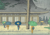Asano Takeji - Sanjyusangendo Ame (Rain in Sanjyusangendo temple, Kyoto) - Free Shipping