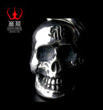 Saito - Skull Silver Pendant top w/ Bonji (Silver 925)