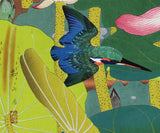 Tsuchiya Rakuzan - Guren (Red Lutus Flower) ni Kawasemi - Free Shipping　