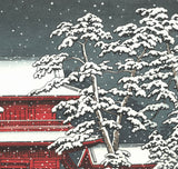 Kawase Hasui - #HKS-10   Yuki no Zojoji (Zojoji Temple in Snow) - Free Shipping