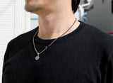 Saito - Heart Sutra Extra Small Round Shape Silver Pendant Top (Silver 950)