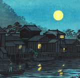 Kasamatsu Shiro - SK29 Katase Gawa Tsuki no De (The moon at the Katase river) - Free Shipping