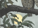 Yoshida Toshi - #017001 Fukuro (Two Owls) - Free Shipping