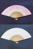 Traditional handcrafted Kyoto Ladies' Sensu - #224 Goldfish - Pink