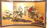 Tominaga Jyuho - Japanese Traditional Hand Paint Byobu (Gold Leaf Folding Screen) - X137 - Free Shipping