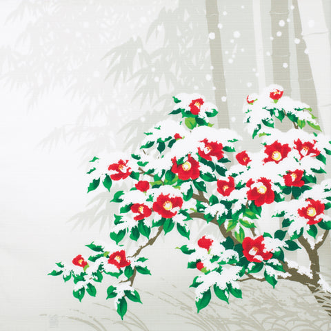 Nihon no shiki - Winter Tsubaki  (Japanese Wrapping Cloth)