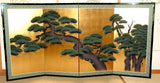 Japanese Traditional Hand Paint Byobu (Gold Leaf Folding Screen) - T 23 - Free Shipping