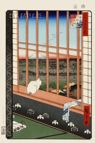Utagawa Hiroshige - No.101 Asakusa Ricefields and Torinomachi Festival - One hundred Famous View of Edo - Free shipping