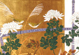 Tominaga Jyuho - Japanese Traditional Hand Paint Byobu (Gold Leaf Folding Screen) - X108 - Free Shipping