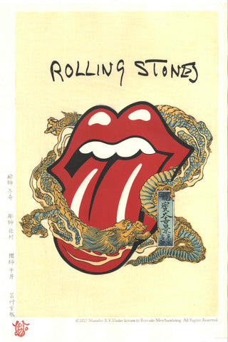 The Rolling Stones　龍寶大舌景    RyuhoDai Zekkey (Limited Edition 300 Sheet only) - Shipping Free