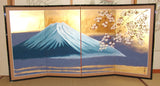 Tominaga Jyuho - Japanese Traditional Hand Paint Byobu (Gold Leaf Folding Screen) - X122 - Free Shipping