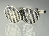 Saito - GENROKU (Asanoha Pattern) Silver Cuffs (Silver 950)