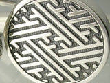 Saito - GENROKU (Sayagata Pattern) Silver Cuffs (Silver 950)