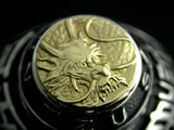 Saito - Dragon Crest Emblem(18Kt Gold) with Sun Tzu Silver Ring　