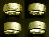 Saito - Rise Dragon - L Silver Ring (18Kt Gold)