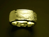 Saito - Rise Dragon - L Silver Ring (18Kt Gold)