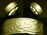 Saito - Rise Dragon - L Silver Ring (18Kt Gold)