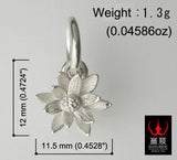 Saito - Lotus Flower Silver Pendant top (Silver 925)